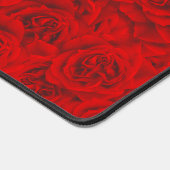 Vibrant Roos Flowers Naadloos flesje rood Bureaumat (Hoek)