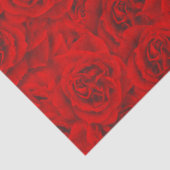 Vibrant Roos Flowers Naadloos flesje rood Tissuepapier (Detail)