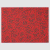 Vibrant Roos Flowers Naadloos flesje rood Tissuepapier (Voorkant)