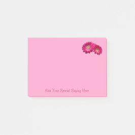 Vibrant Roos roze Gerbera Daisy-laptop aanpassen Post-it® Notes