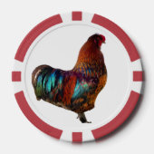 Vibrant Rooster Custom Poker Chips (Voorkant)