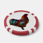 Vibrant Rooster Custom Poker Chips (Enkel)
