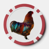 Vibrant Rooster Custom Poker Chips (Achterkant)