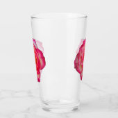 Vibrant Rose Drinking Glass Glas (Links)