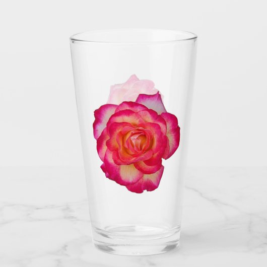 Vibrant Rose Drinking Glass Glas (Voorkant)