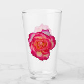 Vibrant Rose Drinking Glass Glas (Voorkant)