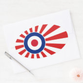 Vibrant Roundel Mods JAPAN Target Scooter Ovale Sticker (Envelop)