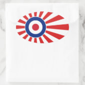 Vibrant Roundel Mods JAPAN Target Scooter Ovale Sticker (Tas)