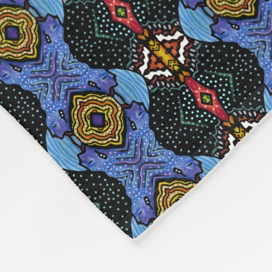 Vibrant Royalty Fleece Deken (Hoek)