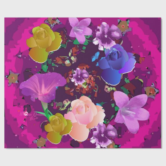 Vibrant Roze Abstract papier voor het oppakken van (Vlak)