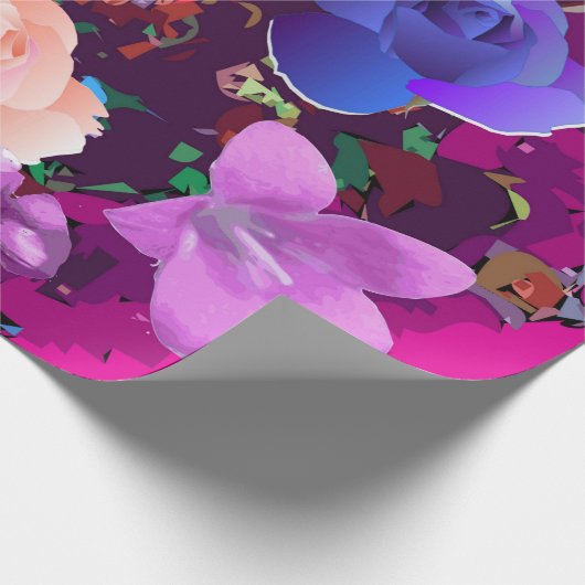 Vibrant Roze Abstract papier voor het oppakken van (Hoek)