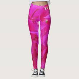 Vibrant roze Azalea Flower Petals Floral Foto Leggings