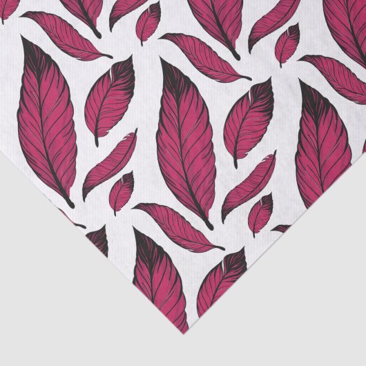 Vibrant roze doezelpatroon tissuepapier (Detail)