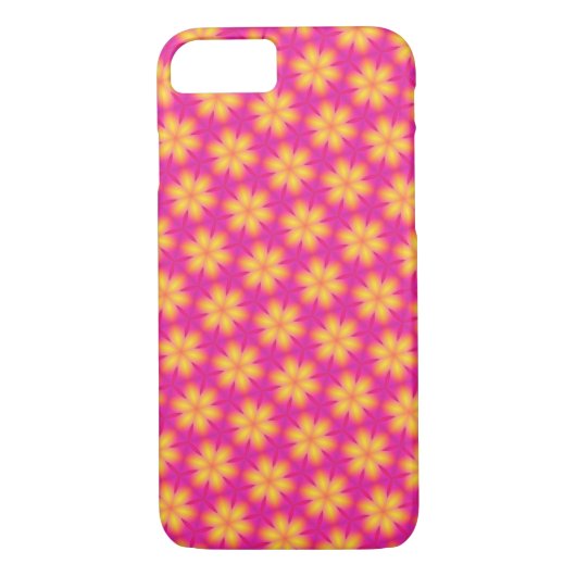 Vibrant roze en geel Abstract patroon Case-Mate iPhone Case (Achterkant)