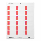 Vibrant roze en geel Abstract patroon Etiket (Full Sheet)