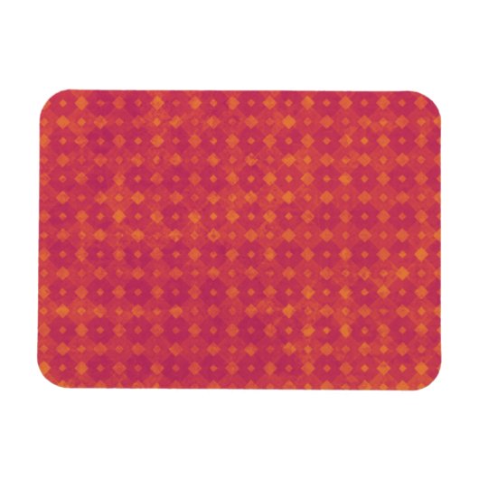 Vibrant Roze en Gele diamanten Magneet (Horizontaal)