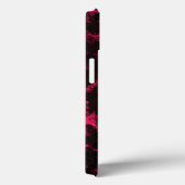 Vibrant roze en zwarte vlammen Case-Mate iPhone case (Achterkant / Rechts)