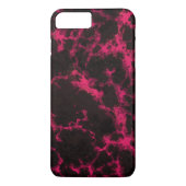 Vibrant roze en zwarte vlammen Case-Mate iPhone case (Achterkant)