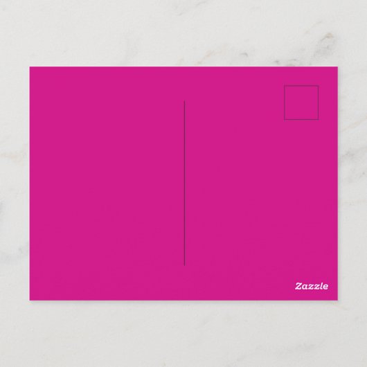 Vibrant roze flesje bedankt briefkaart (Achterkant)