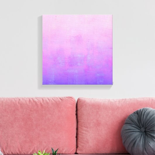 Vibrant roze Paars blauw, abstract Canvas Afdruk (Insitu (Woonkamer))
