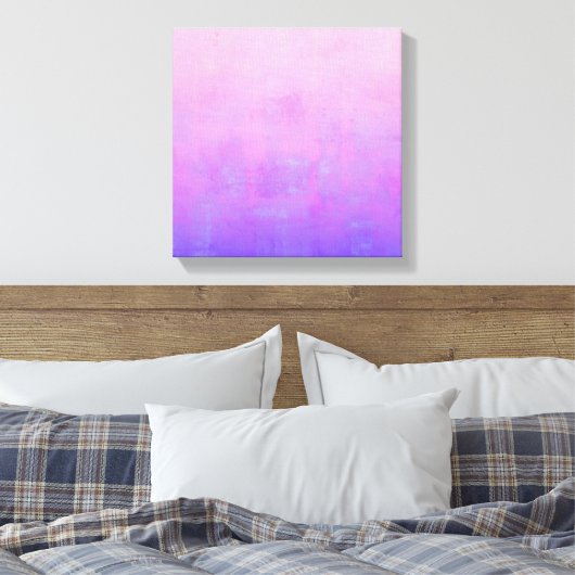 Vibrant roze Paars blauw, abstract Canvas Afdruk (Insitu (Slaapkamer))