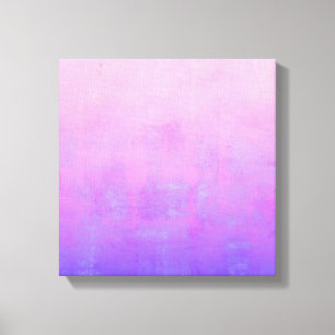 Vibrant roze Paars blauw, abstract Canvas Afdruk