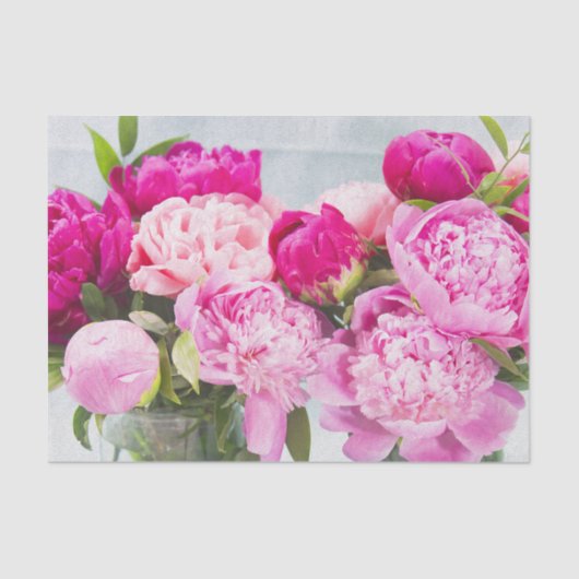 Vibrant Roze pinda's Olie Gepolijst effect Tissuepapier (Voorkant)