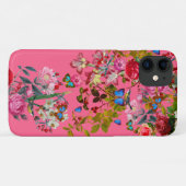 Vibrant Roze Roos Tuin Case-Mate iPhone Case (Achterkant (horizontaal))
