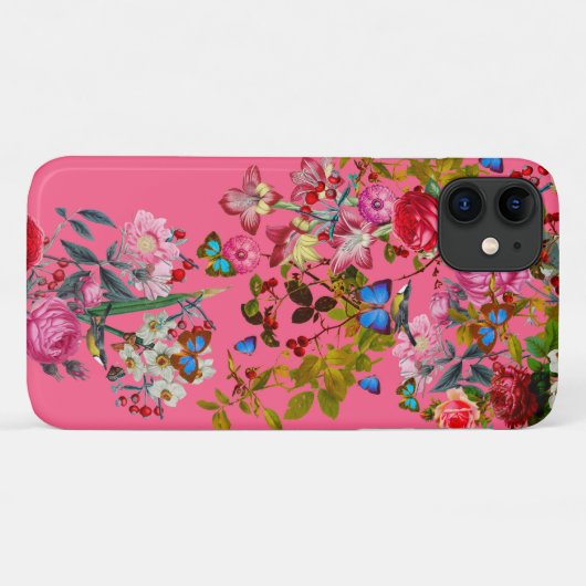 Vibrant Roze  Roos Tuin Case-Mate iPhone Case (Achterkant (horizontaal))