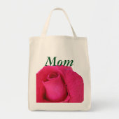 Vibrant Roze Rose voor mam Tote Bag (Voorkant)