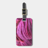 Vibrant Roze Yarn Bagagelabel (Voorkant verticaal)
