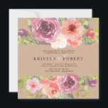 Vibrant Rustic Summer Floral Weddenschap Kaart<br><div class="desc">Ons "bijtende tuinbloem" collectie is voorzien van een mooie koraal- en roze zomerbloem op een kraftachtergrond om het bijlende gevoel te benadrukken met een combinatie van een aangepast elegant script en serif. Eenvoudig aan te passen. Controleer onze winkel voor meer objecten uit dit collectie</div>