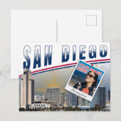 Vibrant San Diego California Photo Collage Briefkaart (Voorkant / Achterkant)