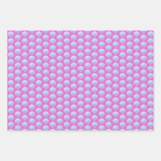Vibrant Scallop Shells Wrapping Paper (Voorkant 2)