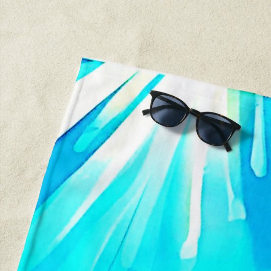 Vibrant Sea Turtle Dreamscape Strandlaken (In situ)