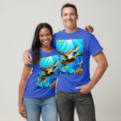 Vibrant Sea Turtle Dreamscape T-shirt (Unisex)