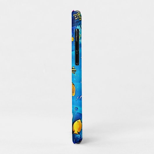 Vibrant Sea Turtle Reef Art Case-Mate iPhone Case (Achterkant/links)