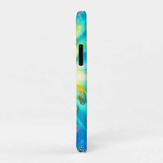 Vibrant Sea Turtle Reef Art Case-Mate iPhone Case (Achterkant/rechts)