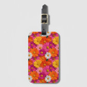 Vibrant Seamless Daisy Floral Pattern Bagagelabel (Voorkant (verticaal))
