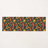 Vibrant Seamless Pattern with Snakes and Apples Yogamat (Voorkant (horizontaal))