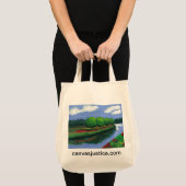 "Vibrant Serenity"-Canvas tas van Canvas Justice (Voorkant (product))