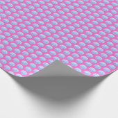 Vibrant Shells (Pink and Blue) Wrapping Paper Cadeaupapier (Hoek)