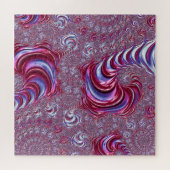 Vibrant Shiny Groovy Trippy Spiraling Fractal Art Legpuzzel (Horizontaal)