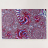 Vibrant Shiny Groovy Trippy Spiraling Fractal Art Legpuzzel (Horizontaal)