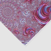 Vibrant Shiny Groovy Trippy Spiraling Fractal Art Tissuepapier (Detail)