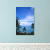 Vibrant shoreline canvas afdruk (Insitu (Houten vloer))