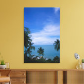 Vibrant shoreline canvas afdruk (Insitu (Woonkamer))