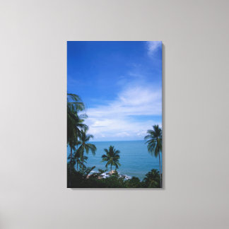Vibrant shoreline canvas afdruk