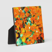 Vibrant Sinaasappel Bougainvillea Flowers Fotoplaat (Voorkant)