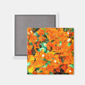 Vibrant Sinaasappel Bougainvillea Flowers Magneet (Voorkant / Achterkant)